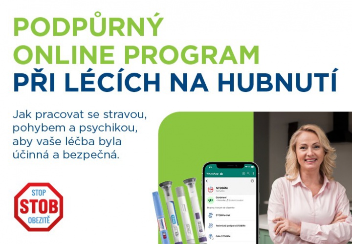 Léky na hubnutí nestačí. STOB spouští nový podpůrný program pro pacienty užívající léky na hubnutí